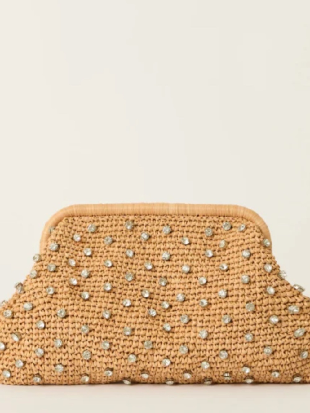 BTB Los Angeles, honey briar crystal clutch never worn